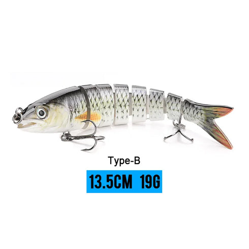 10/14cm Sinking Wobblers Fishing Lures Jointed Crankbait Swimbait 8 Segment Hard Artificial Bait For Fishing Tackle Lure